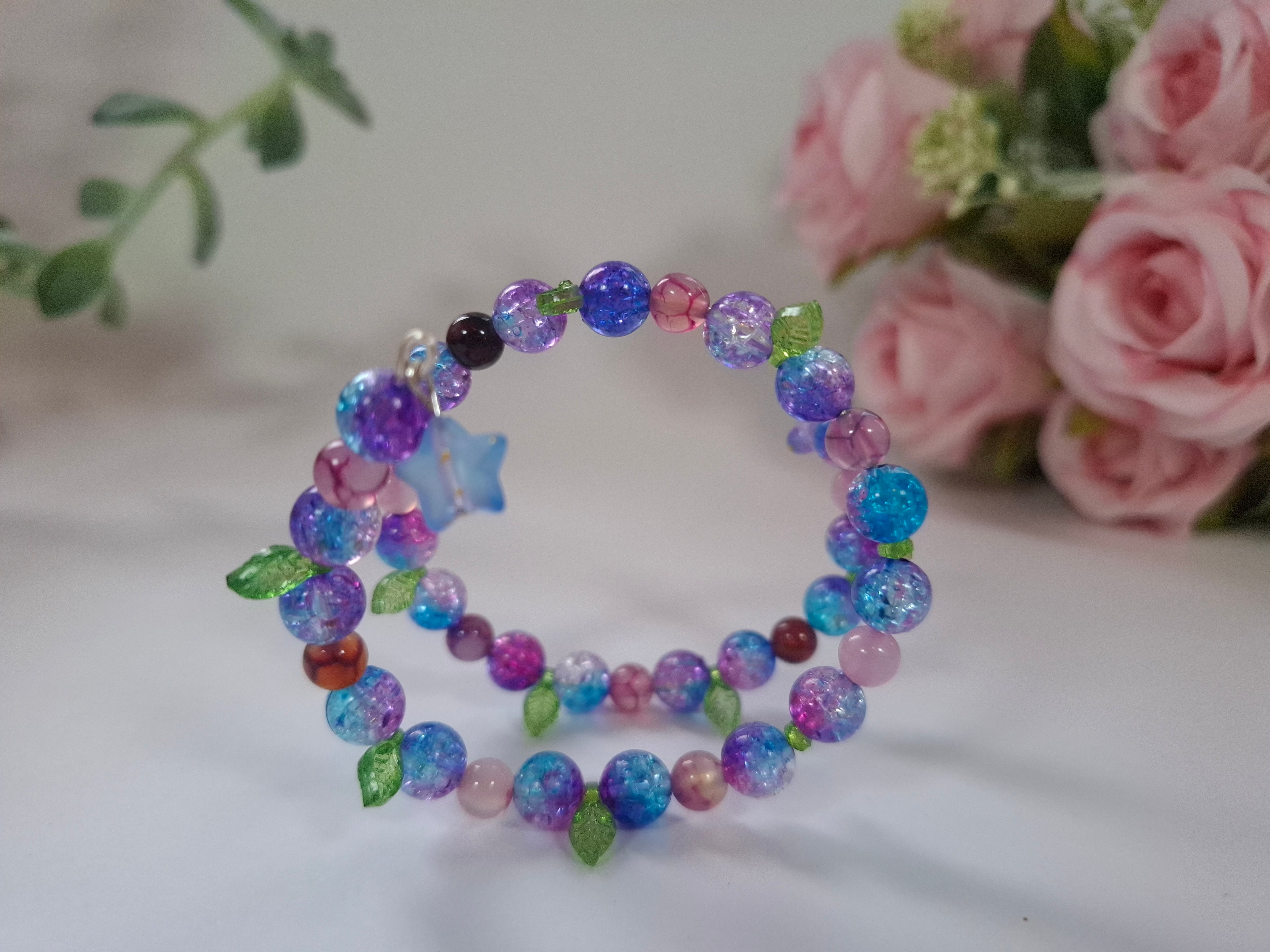 Flor nocturna ✨️ Pulsera ajustable