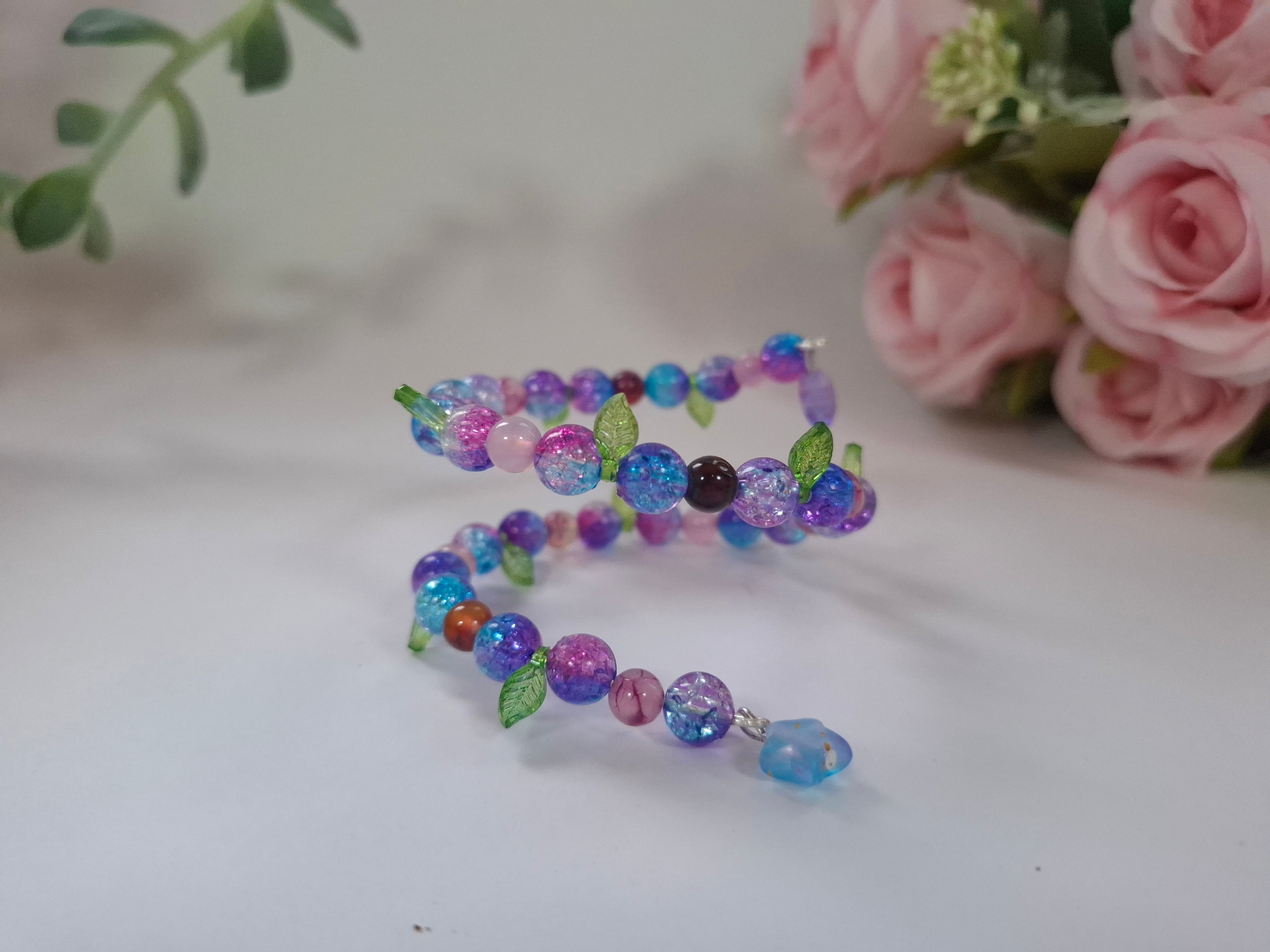 Flor nocturna ✨️ Pulsera ajustable