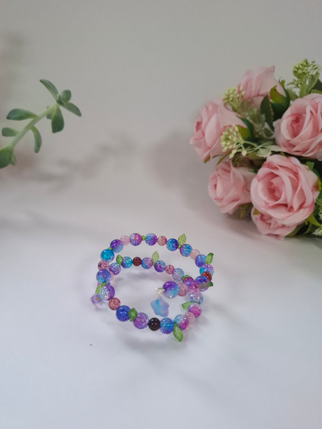 Flor nocturna ✨️ Pulsera ajustable